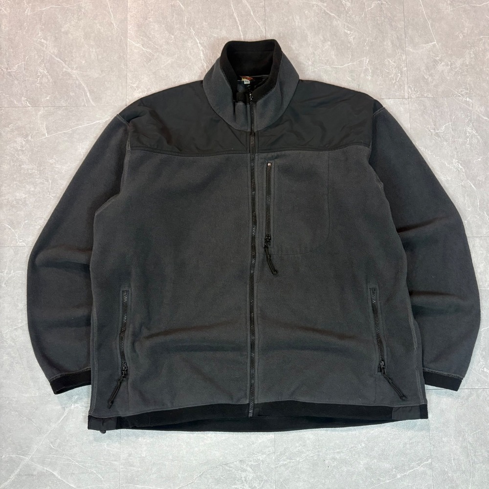 Vintage REI grey zip up tech fleece